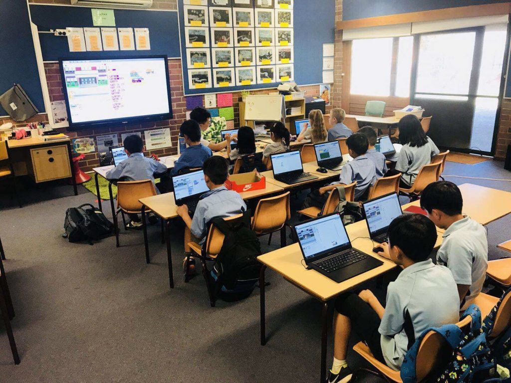 Image of coding class